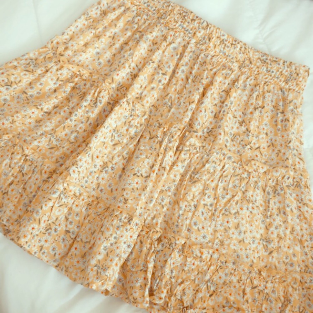 floral skirt